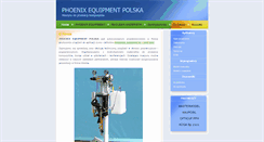 Desktop Screenshot of phoenixequipment.pl